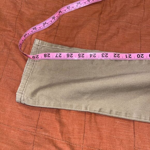 All Saints Mens Stove Khaki Slim-Fit Chino Pants 28 - Picture 8 of 10